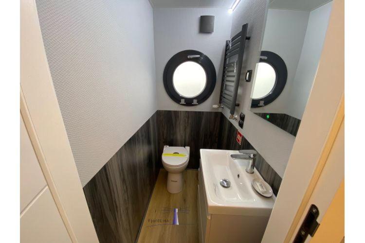 Hausboot Fjord Vela Mit Biosauna In Barth Dış mekan fotoğraf