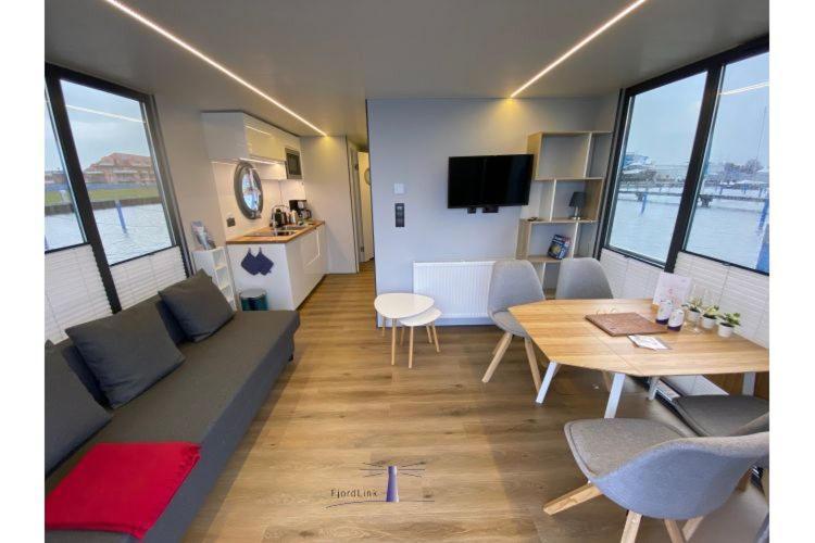 Hausboot Fjord Vela Mit Biosauna In Barth Dış mekan fotoğraf