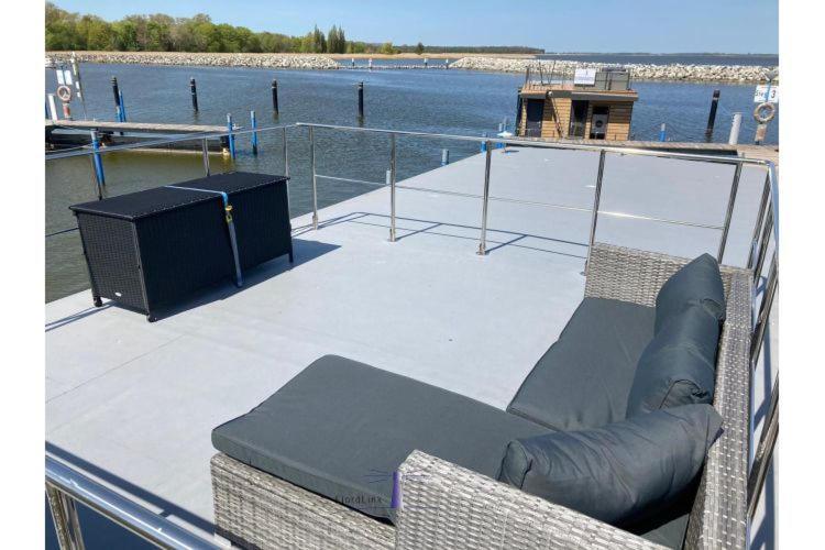 Hausboot Fjord Vela Mit Biosauna In Barth Dış mekan fotoğraf