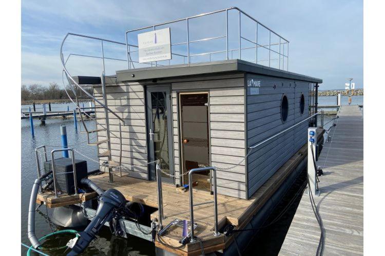 Hausboot Fjord Vela Mit Biosauna In Barth Dış mekan fotoğraf